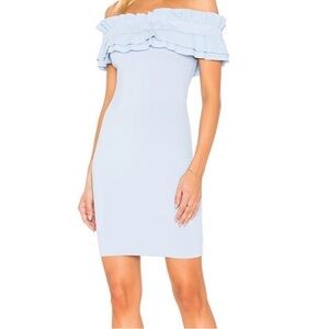 Endless Rose -  light Blue Off-Shoulder Bodycon Cocktail Dress